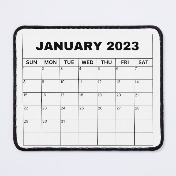 Item preview, January Calendar 2023 designed and sold by Binsagar.
