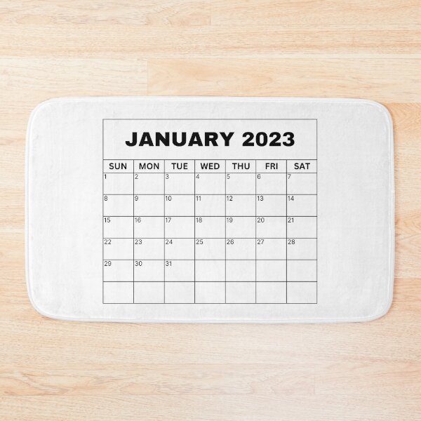 Item preview, January Calendar 2023 designed and sold by Binsagar.