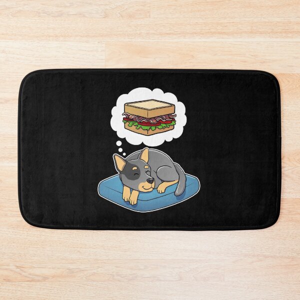 Item preview, Australian Cattle Dog dreaming about a BLT Sandwich designed and sold by DoggieDelights.