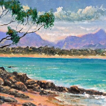Artwork thumbnail, Looking North from Wategos Beach, Byron Bay by Fred Marsh