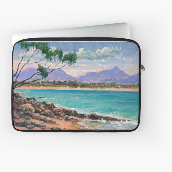 Looking North from Wategos Beach, Byron Bay Laptop Sleeve