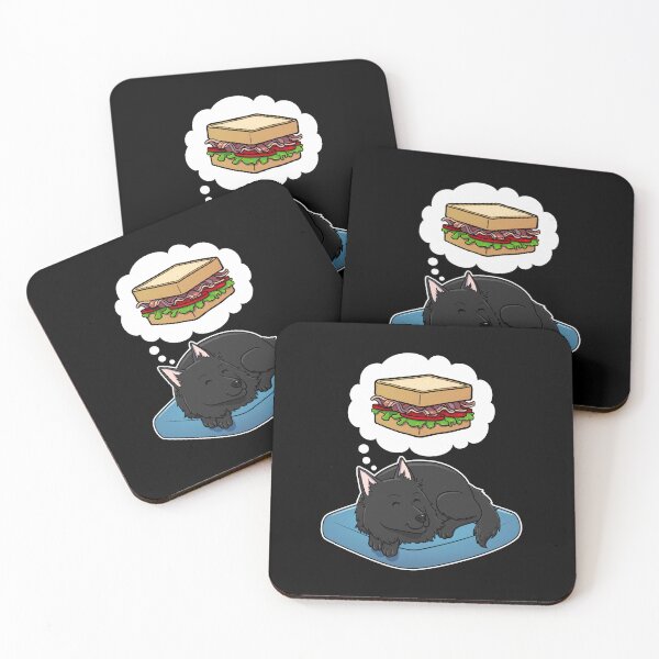 Item preview, Belgian Sheepdog dreaming about a BLT Sandwich designed and sold by DoggieDelights.