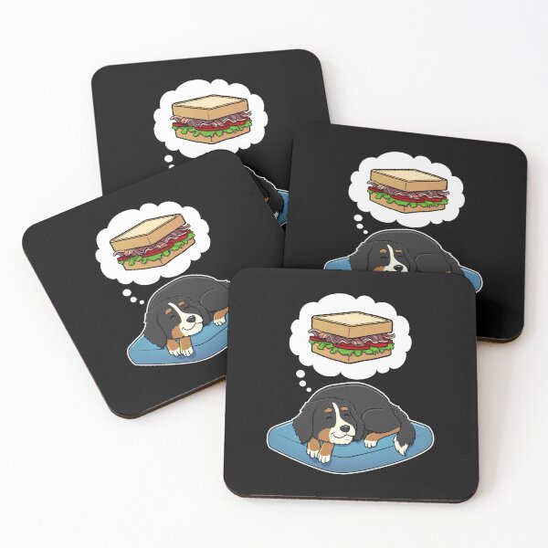 Item preview, Bernese Mountain Dog dreaming about a BLT Sandwich designed and sold by DoggieDelights.