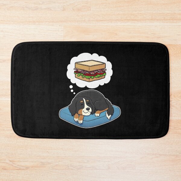 Artikelvorschau, Berner Sennenhund träumt von einem BLT-Sandwich entworfen und verkauft von DoggieDelights.