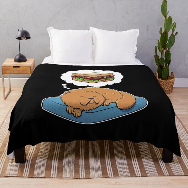 Aperçu de l'œuvre Chow Chow rêvant d'un sandwich BLT créée et vendue par DoggieDelights.