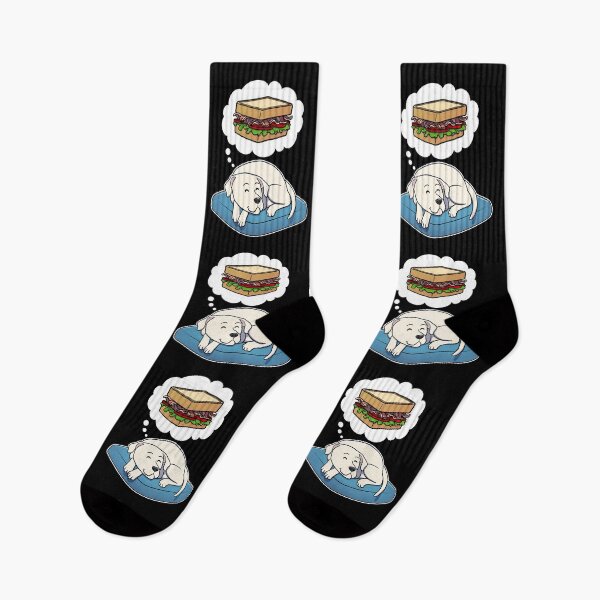 Item preview, Dogo Argentino dreaming about a BLT Sandwich designed and sold by DoggieDelights.