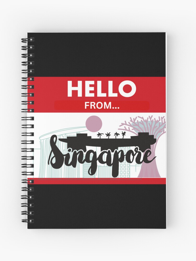 Cuaderno de espiral «Hola desde Singapur 05» de shopitravel | Redbubble