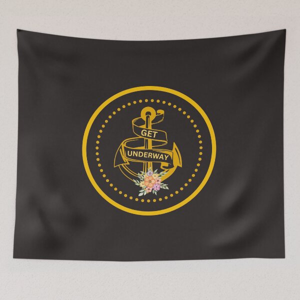 Item preview, Nautical quote floral anchor designed and sold by TheRightHonMP.