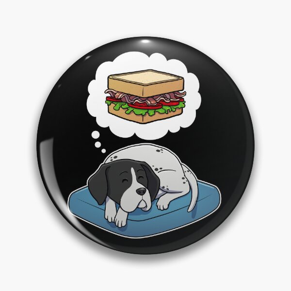 Artikelvorschau, Englischer Zeiger, der von einem BLT-Sandwich träumt entworfen und verkauft von DoggieDelights.