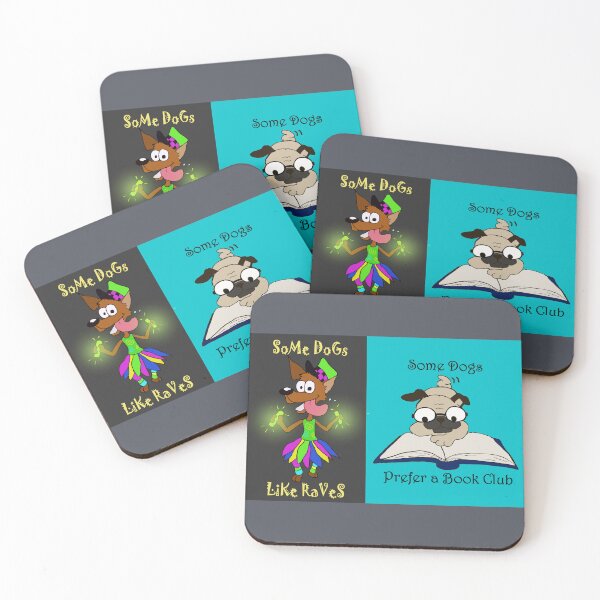 Item preview, Some Dogs Like Raves and Some Dogs Prefer a Book Club designed and sold by CleverLlama.