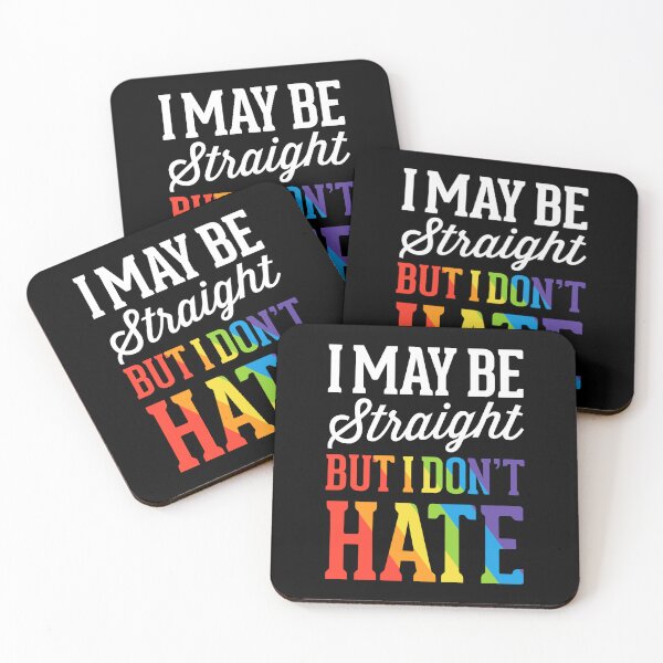 Item preview, I May Be Straight But I Don't Hate Gay LGBT Ally designed and sold by QueenOfPrint.