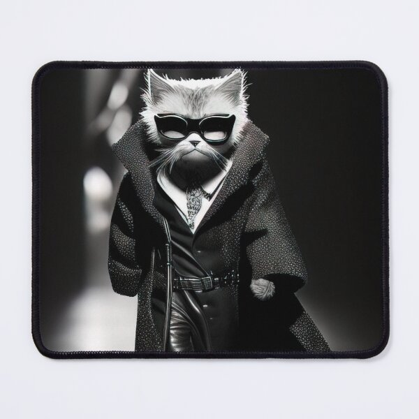 Item preview, Anthropomorphic cat stealing show on catwalk designed and sold by RK - Shop.