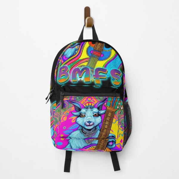 Item preview, BMFS Psychedelic Goat with guitar - Billy strings Love designed and sold by BadassBazaar.