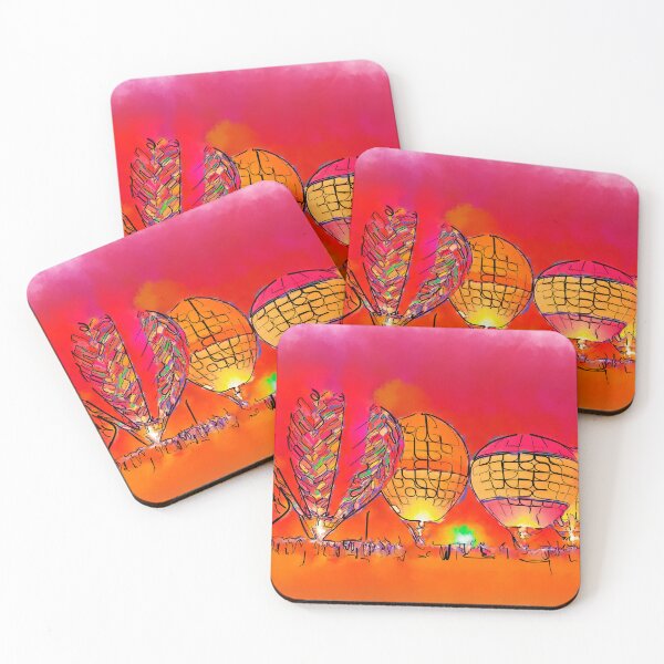 Item preview, Hot Air Balloons In Red designed and sold by KirtTisdale.