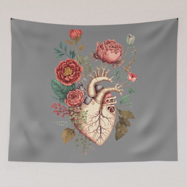 Item preview,  Anatomical Heart Floral Heart designed and sold by Oussamamehenni.