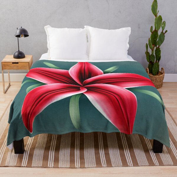 Item preview, Red lily flower designed and sold by gramizzia.