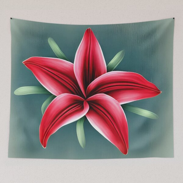 Item preview, Red lily flower designed and sold by gramizzia.