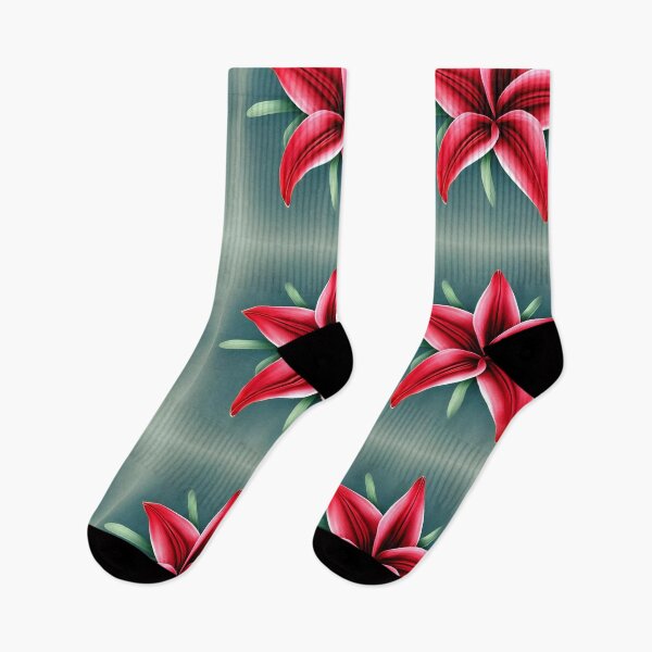 Item preview, Red lily flower designed and sold by gramizzia.