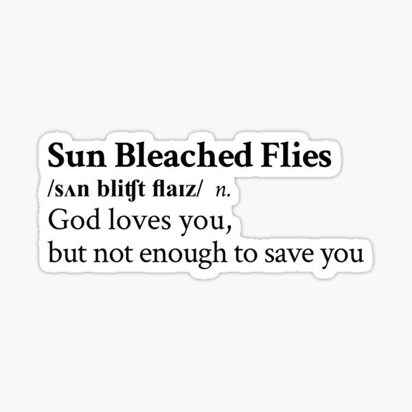Item preview, Sun Bleached Flies by Ethel Cain designed and sold by StickTheSong.