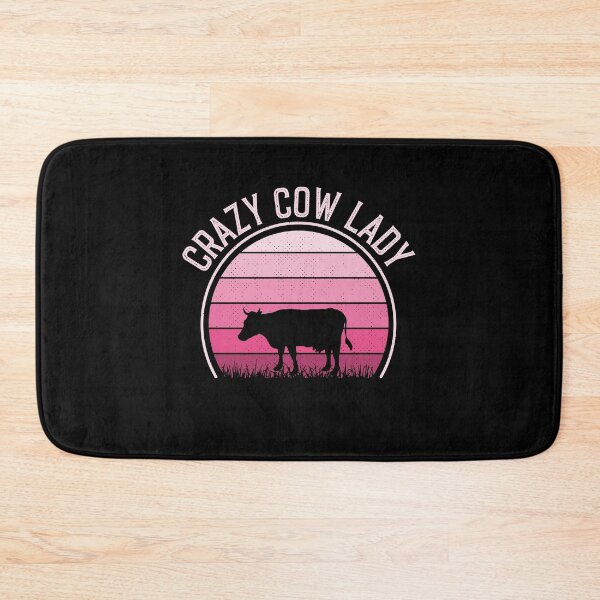 Item preview, Crazy Cow Lady - Retro Vintage Funny Cow Lovers Gift designed and sold by Creative Angel.