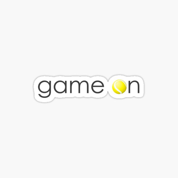 Tennis Game On Sticker