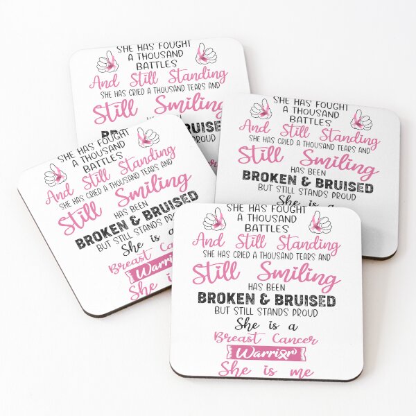 Item preview, Breast Cancer Warrior SHE IS ME - Support Breast Cancer Fighter Gifts designed and sold by Berriosly.
