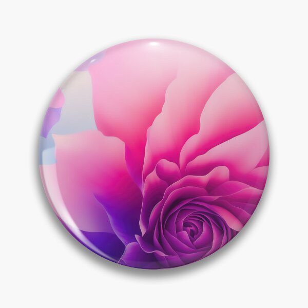 Item preview, Pink and blue rose flower designed and sold by HappyBlackMoona.
