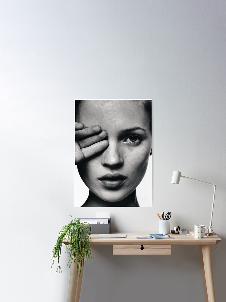 Kate Moss fashion print, Scandinavian poster | Poster