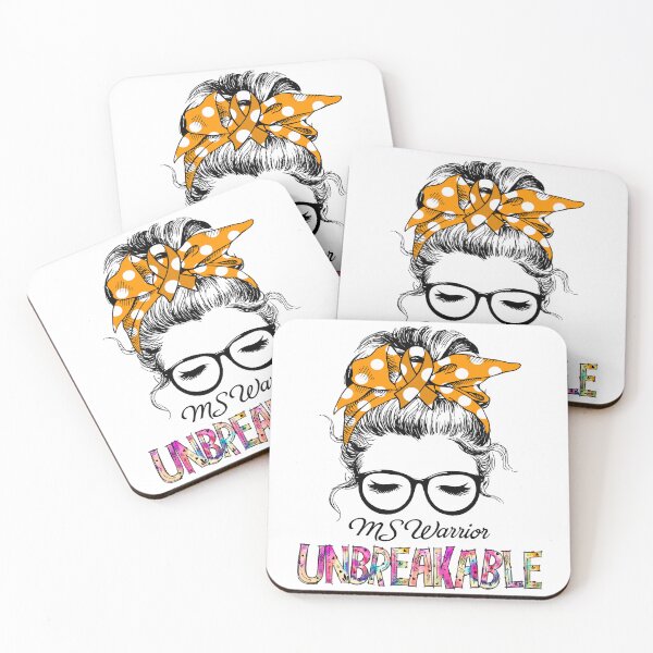Item preview, MS Warrior - UNBREAKABLE - MS Ribbon designed and sold by Tifrop.