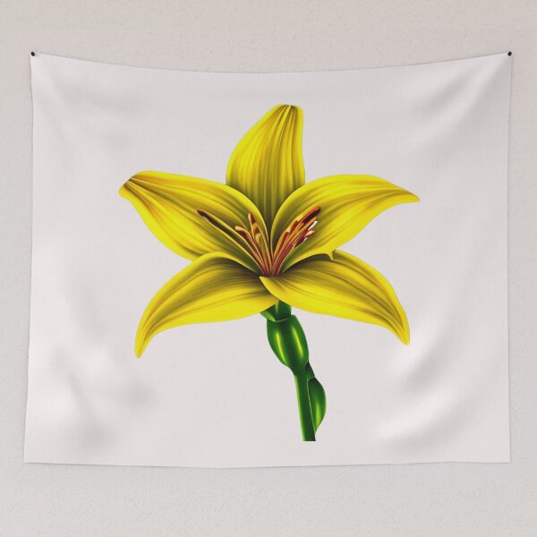 Item preview, Yellow lily flower designed and sold by gramizzia.