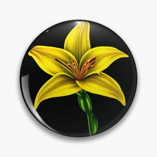 Item preview, Yellow lily flower designed and sold by gramizzia.