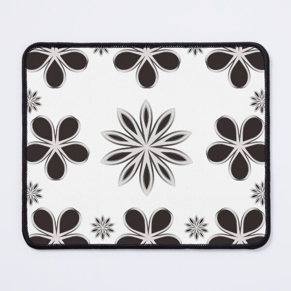 Item preview, Patterns of roses in two different shapes in brown. designed and sold by storefunnypets.