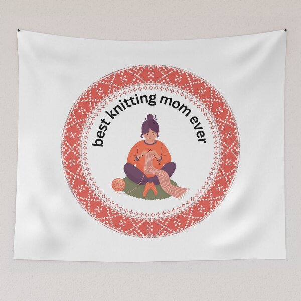 Item preview, best knitting mom ever  designed and sold by Awab-Store.