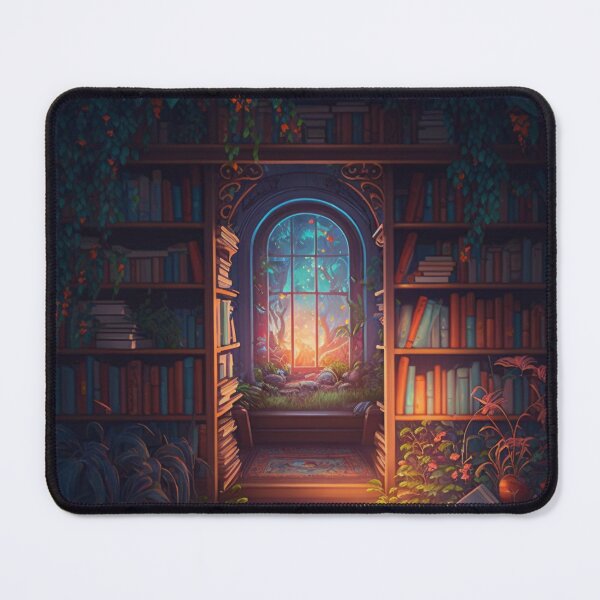 Item preview, Overgrown comfy library designed and sold by TheArtfulNook.