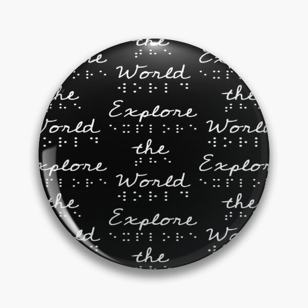 Item preview, Braille Explore The World Blind Inspirational Hoodie designed and sold by Melanies16.