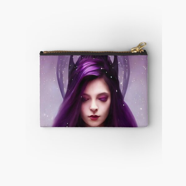 Item preview, Magical, fantasy, witchy lady in purple with crystal ball designed and sold by simoniff.
