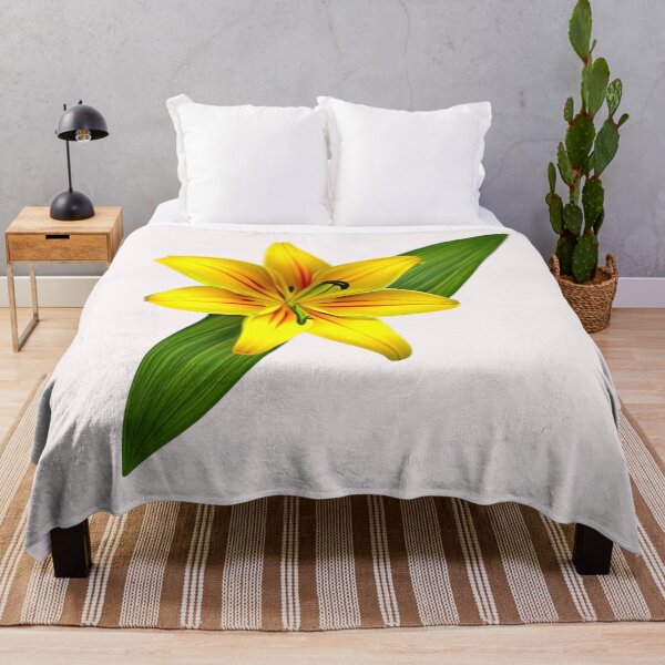 Item preview, Yellow lily flower designed and sold by gramizzia.