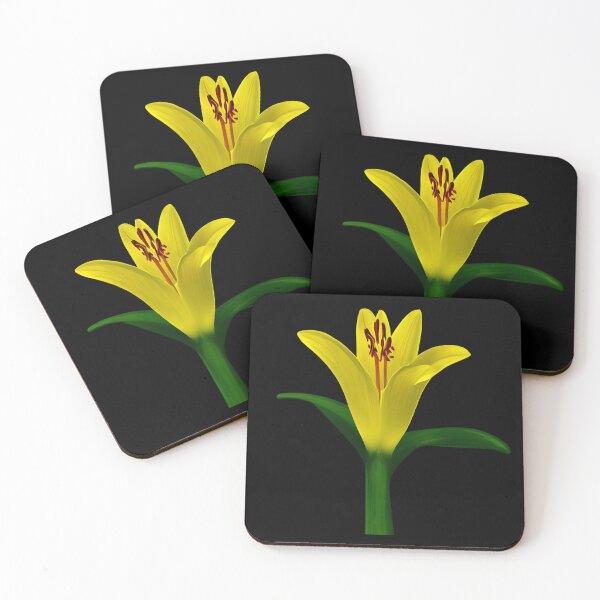 Item preview, Yellow lily flower designed and sold by gramizzia.