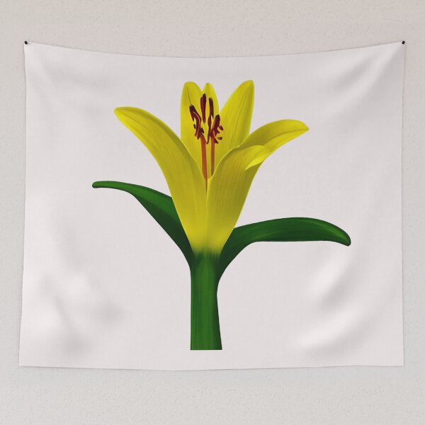 Item preview, Yellow lily flower designed and sold by gramizzia.