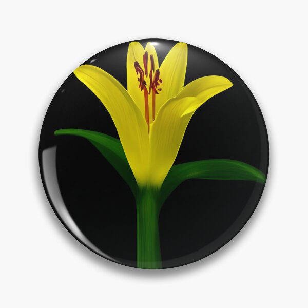 Item preview, Yellow lily flower designed and sold by gramizzia.