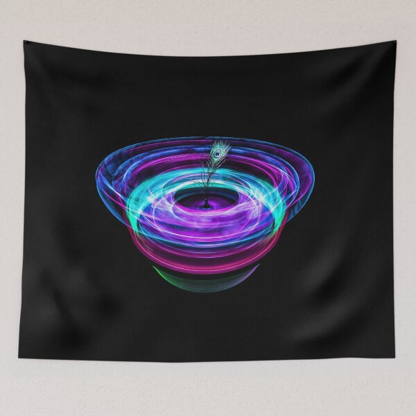 Item preview, Neon Peacock Feather Bowl designed and sold by niceonemike.