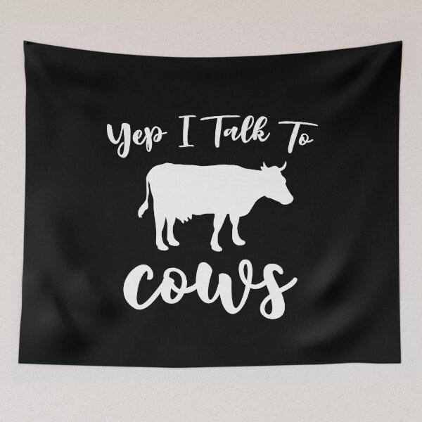 Item preview, Yep I Talk To Cows - Funny Cow Lovers Gift designed and sold by Creative Angel.