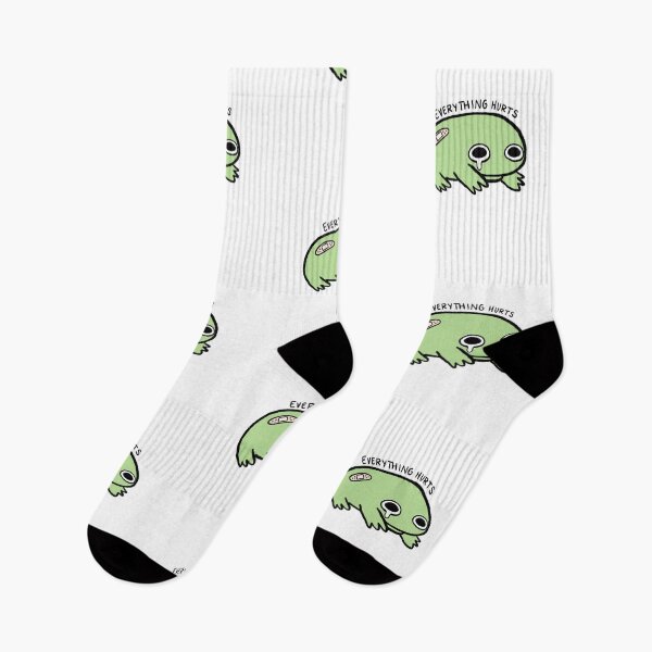 Item preview, Everything Hurts | Crying Green Frog with Bandage designed and sold by iristocat.