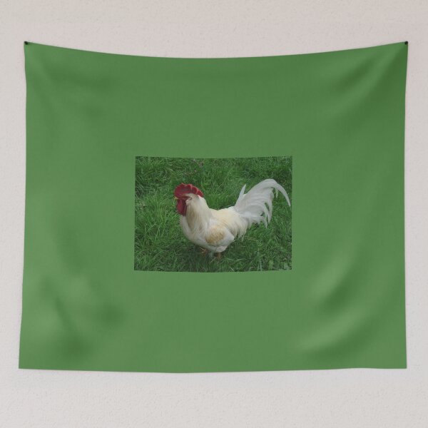 Item preview, Proud rooster with white feathers // designed and sold by Lillrose.