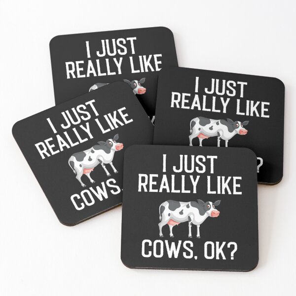 Item preview, I Just Really Like Cows ok? - Funny Cow Lovers Gift designed and sold by Creative Angel.