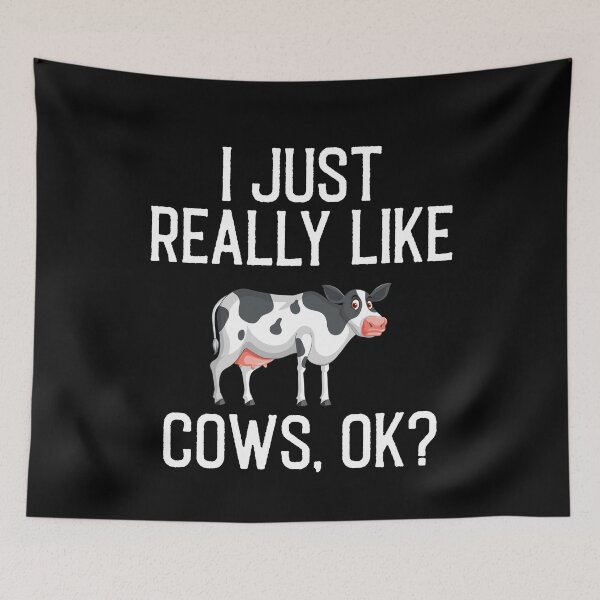 Item preview, I Just Really Like Cows ok? - Funny Cow Lovers Gift designed and sold by Creative Angel.