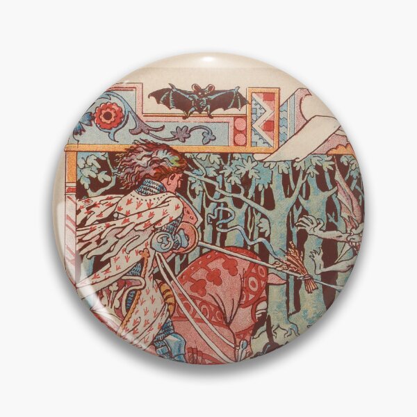 Item preview, Eugene Grasset Knight on his horse pointing his spear against an imp designed and sold by TeeARTHY.