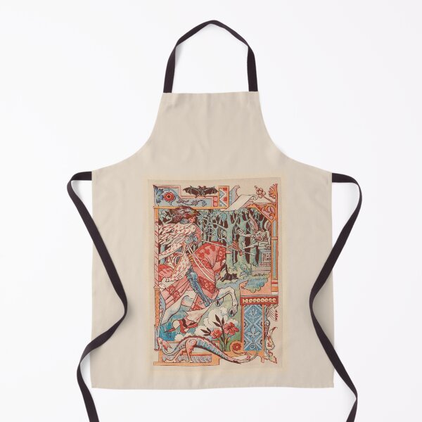 Item preview, Eugene Grasset Knight on his horse pointing his spear against an imp designed and sold by TeeARTHY.