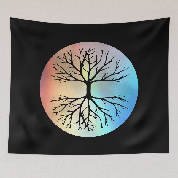 Item preview, Tree silhouette in circle designed and sold by AR-Daydreams.