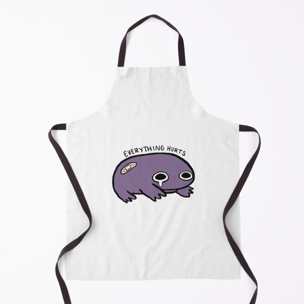 Item preview, Everything Hurts | Crying Eggplant Purple Frog with Bandage designed and sold by iristocat.